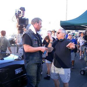 Director James Whitmore Jr and Troy R Brenna filming the Badlands episode of 108