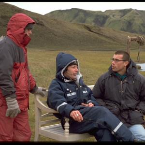 Kristian Widmer with Dani Levy on location, 1999