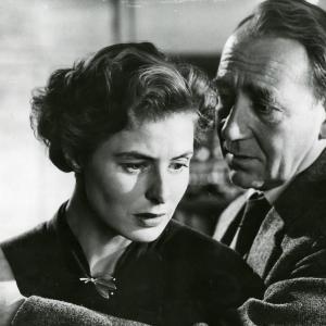 Still of Ingrid Bergman and Mathias Wieman in Non credo piugrave allamore La paura 1954