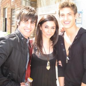 Danielle Keaton with Jared Murillo and Asher Book VFactory at their Lovestruck music video shoot