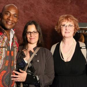 Carlton with Jolene Adams director and Jane Ryan writer  producer at the premiere of the feature film THE BOARDER
