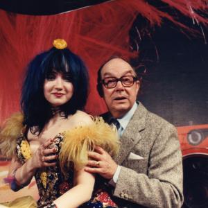 Barbie Wilde with Eric Morecambe at Londons Olympia Exhibition Centre Early 80s