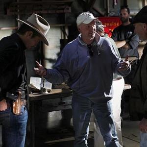Justified with Timothy Olyphant, Michael Watkins, and Michael Shamus Wiles.