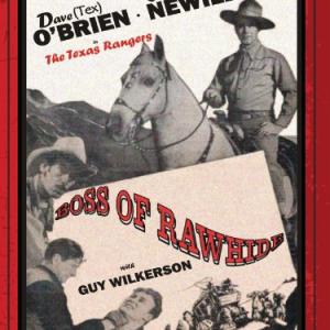 Jack Ingram James Newill Dave OBrien and Guy Wilkerson in Boss of Rawhide 1943