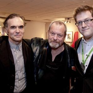 With Terry Gilliam and Ben Eagle at the 2011 Bradford Film Festival.