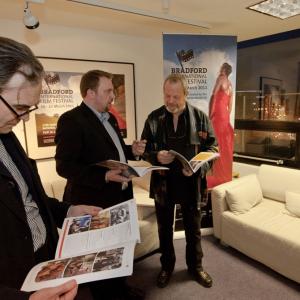 With Bradford Film Festival Artistic Director Tony Earnshaw and Terry Gilliam.