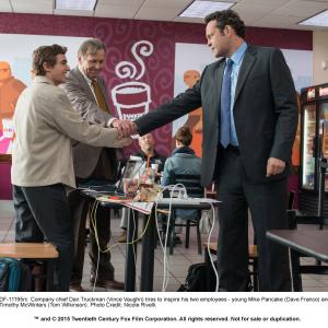 Still of Vince Vaughn Tom Wilkinson and Dave Franco in Unfinished Business 2015