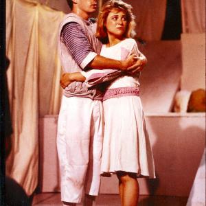 Brent Hinkley and JoAnn Willette as Hermia in Tim Robbins LA production of A MIDSUMMER NIGHTS DREAM