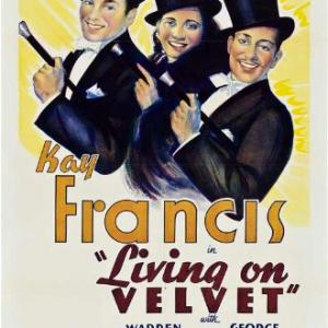 George Brent Kay Francis and Warren William in Living on Velvet 1935