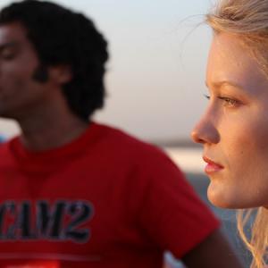 Still of Jesse Williams and Ashley Hinshaw in Snake and Mongoose 2013