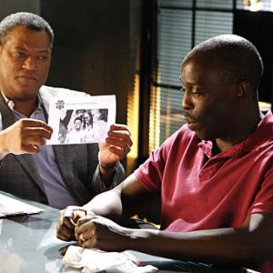 Still of Laurence Fishburne and Michael Kenneth Williams in CSI kriminalistai 2000