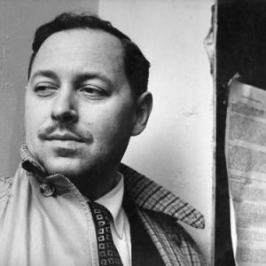 Tennessee Williams at the opening of Summer and Smoke at the Circle in the Square Theatre in New Yorks Greenwich Village 02151953