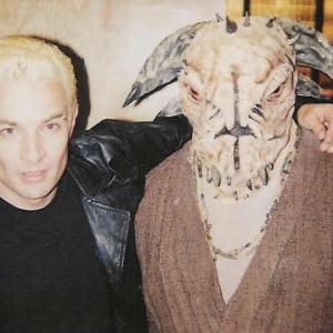 Playing the Groxlar Demon and hanging out with James Marsters on 