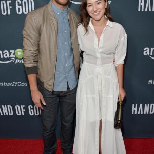Zelda Williams and Kendrick Sampson at event of Hand of God (2014)