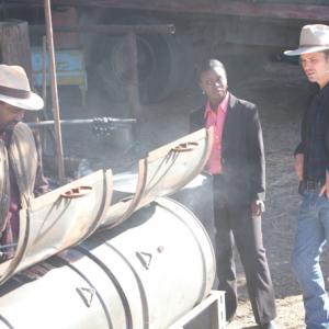 Still of Timothy Olyphant Mykelti Williamson and Erica Tazel in Justified 2010