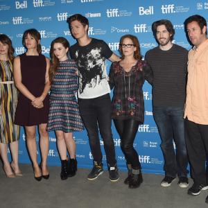 Adam Sandler Jennifer Garner Jason Reitman Cressida Wilson Erin Cressida Wilson Rosemarie DeWitt Kaitlyn Dever and Ansel Elgort at event of Men Women amp Children 2014