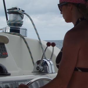Sailing a 58 ft cat. in the British Virgin Islands!! Ahhhh