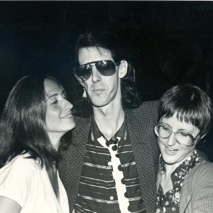 Back Stage @ The Hollywood Bowl, circa August 1979 w/ Ric Ocasek and Bryn Brydenthal, publicist.