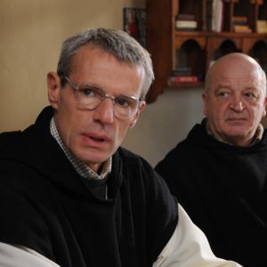 Still of Jean-Marie Frin and Lambert Wilson in Des hommes et des dieux (2010)