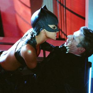Still of Halle Berry and Lambert Wilson in Catwoman (2004)