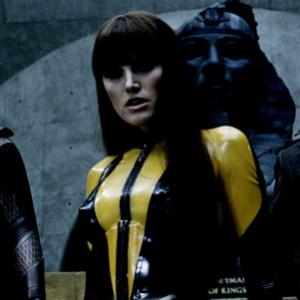 Still of Malin Akerman Jackie Earle Haley and Patrick Wilson in Watchmen 2009