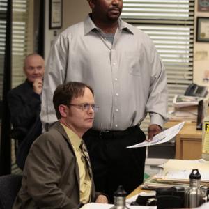 Still of Creed Bratton Craig Robinson and Rainn Wilson in The Office Jury Duty 2012
