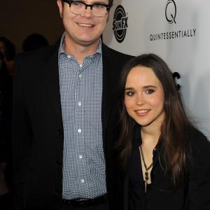 Ellen Page and Rainn Wilson at event of Super 2010