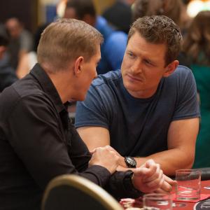 Still of Joseph Sikora and Philip Winchester in The Player 2015