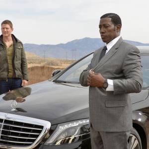 Still of Wesley Snipes and Philip Winchester in The Player 2015