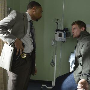 Still of Damon Gupton and Philip Winchester in The Player 2015