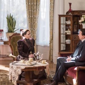 Still of Christina Ricci and Jeff Wincott as Marshal Hilliard in The Lizzie Borden Chronicles 2015