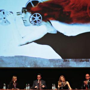 Roman Coppola, Katheryn Winnick, Youree Henley in event of A Glimpse Inside the Mind of Charles Swan III