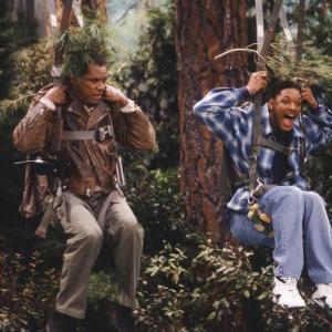 Still of Will Smith and John Witherspoon in The Fresh Prince of BelAir 1990
