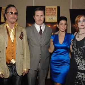 Mickey Rourke, Marisa Tomei, Darren Aronofsky and Evan Rachel Wood at event of The Wrestler (2008)