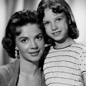 Natalie Wood with sister Lana Wood for The Searchers 1956