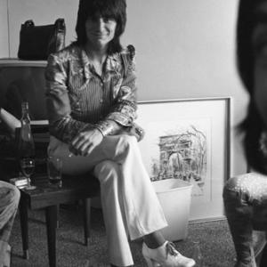Ronnie Wood at an interview with Patti Smith in New York City circa 1969