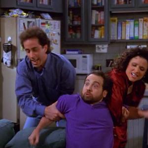 With Jerry Seinfeld and Julia Louis-Dreyfus (Seinfeld)