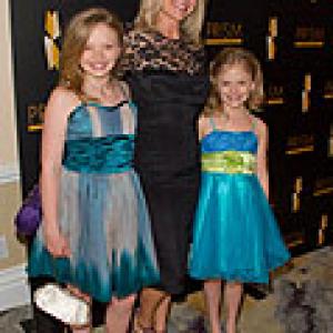 Barbara Alyn Woods with daughters, Actresses Natalie Alyn Lind and Emily Alyn Lind-Prism Awards-Beverly Hills Hotel