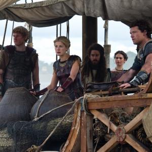 Still of Rosamund Pike Sam Worthington Toby Kebbell and Lily James in Titanu inirsis 2012