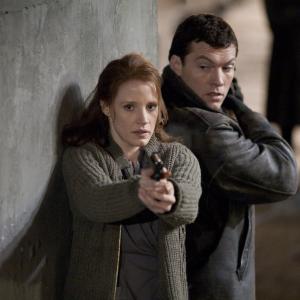 Still of Sam Worthington and Jessica Chastain in The Debt 2010
