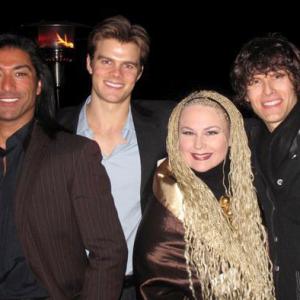 Actor Jay Tavare, Lars Slind, singer and composer Fawn and actor Stephen Wozniak at the Animal Cruelty Investigation (ACI) fundraiser on February 13, 2010 in Los Angeles.