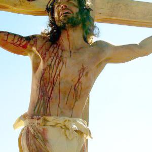 Stephen Wozniak as Jesus Christ in The History Channels BEYOND THE DAVINCI CODE taken on October 4 2004