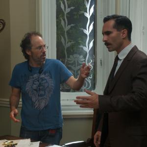 On the set of FOR GREATER GLORY with cast member Nestor Carbonell