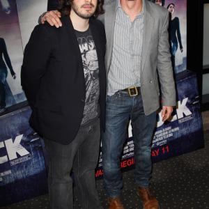 Simon Pegg and Edgar Wright at event of Attack the Block (2011)