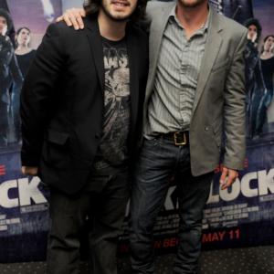 Simon Pegg and Edgar Wright at event of Attack the Block (2011)