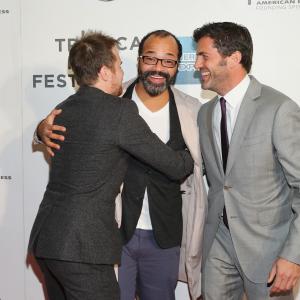 Sam Rockwell, Jeffrey Wright and David M. Rosenthal at event of A Single Shot (2013)