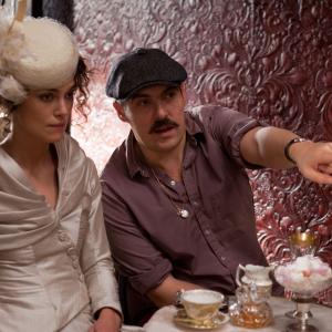 Still of Keira Knightley and Joe Wright in Anna Karenina 2012