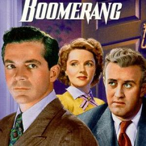 Dana Andrews, Lee J. Cobb and Jane Wyatt in Boomerang! (1947)