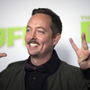 Chris Wylde throwing his CW's up at the Duff premiere