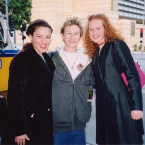 Left to right - Juliana Hansen, Adam Wylie, and Erin Mackey at final calls in New York City for 